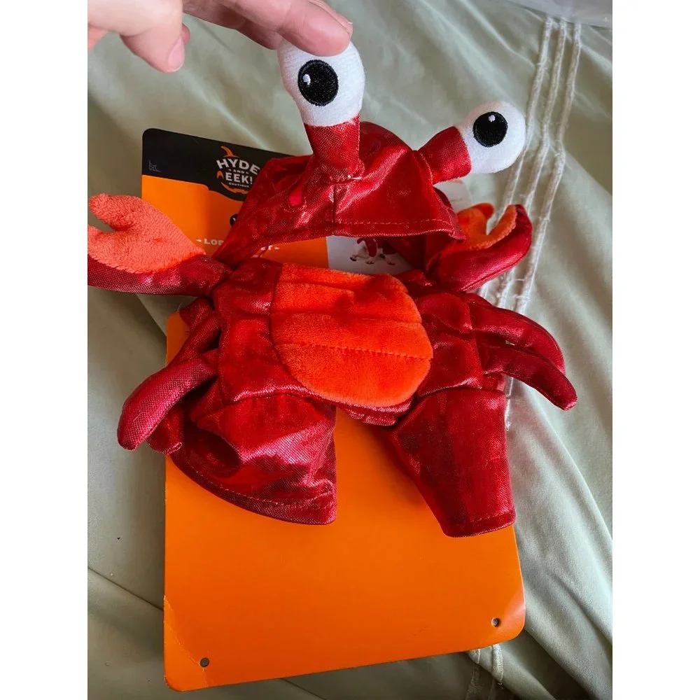 Hyde and Eek Boutique Red Shimmery Lobster Pet Halloween Costume - 2-pc